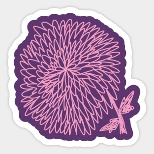 Blooming Flower Sticker